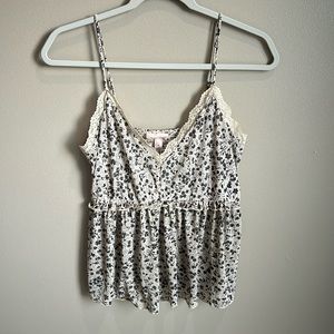 (S) NWT Willow & Root floral flowy tank top